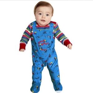 Chucky Good Guys Baby Costume onesie 9-12 months EUC
